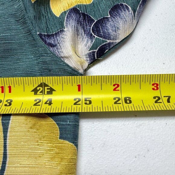 Tommy Bahama Hawaiian Silk Shirt Mens Large‎ Floral AOP Graphic Tropical Beach - Picture 9 of 11